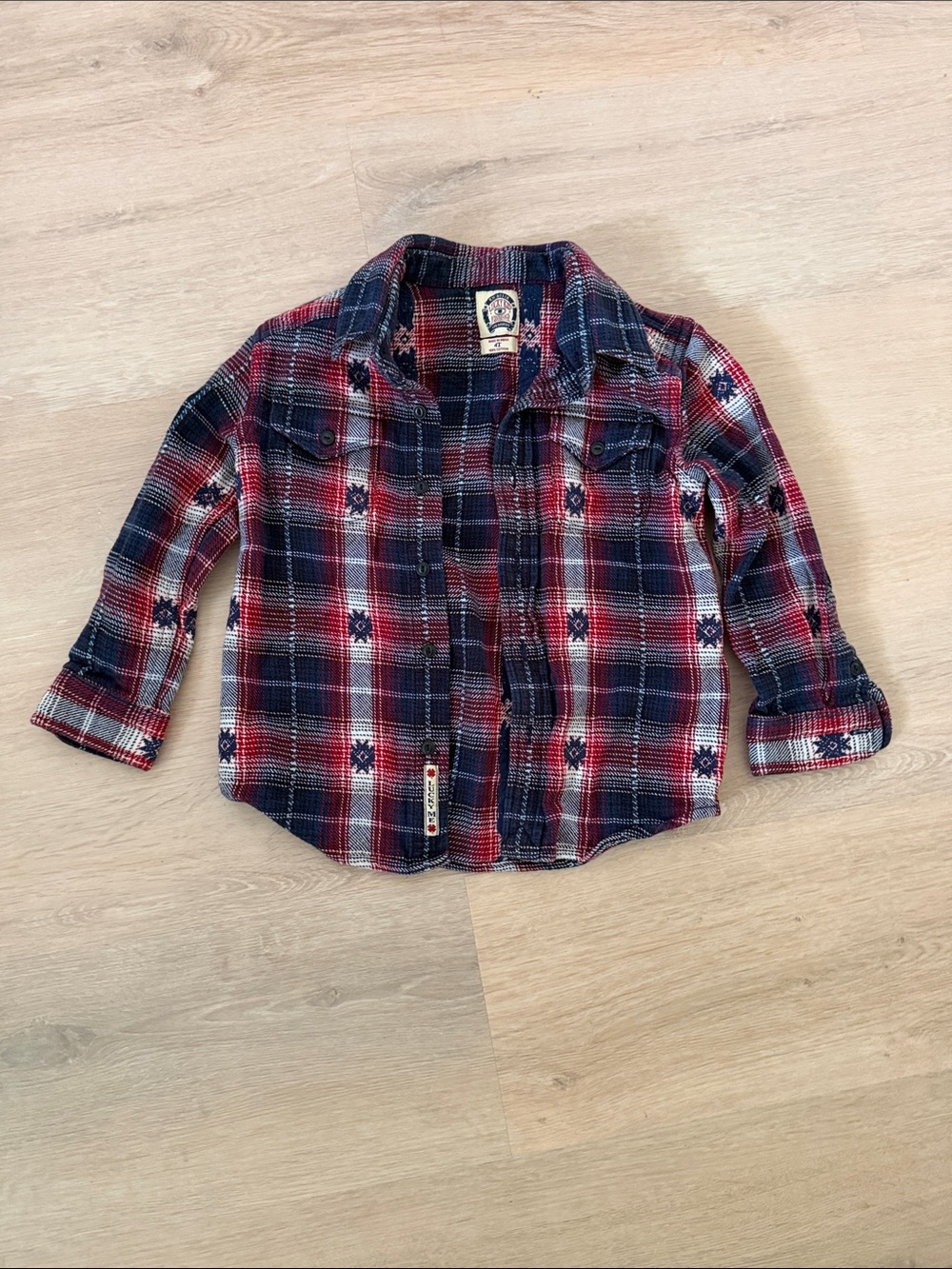 Lucky Brand Plaid Flannel Button-Up Shirt